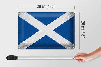 Signe en étain drapeau écossais 30x20cm, drapeau écossais Vintage 4