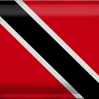 Blechschild Flagge Trinidad und Tobago 30x20cm Flag Vintage tin sig