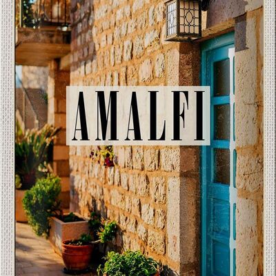 Blechschild Reise 20x30cm Amalfi Italy Urlaub Reiseland