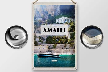 Plaque en tôle Voyage 20x30cm Amalfi Italie - Sélection: Plaque en tôle Voyage 20x30cm Amalfi Italie Tourisme de vacances 2