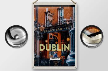 Panneau de voyage en étain, 20x30cm, Dublin, irlande, Palace Bar, Destination de voyage 2