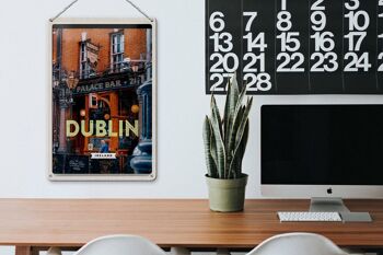 Panneau de voyage en étain, 20x30cm, Dublin, irlande, Palace Bar, Destination de voyage 3