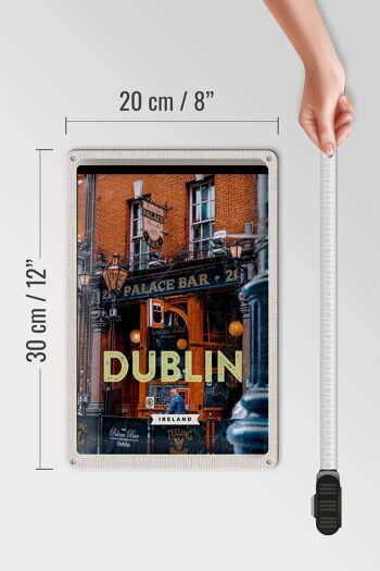 Panneau de voyage en étain, 20x30cm, Dublin, irlande, Palace Bar, Destination de voyage 4
