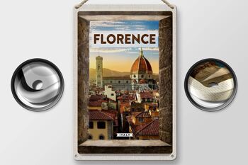 Signe en étain voyage 20x30cm, Florence, italie, vacances italiennes, Toscane 2