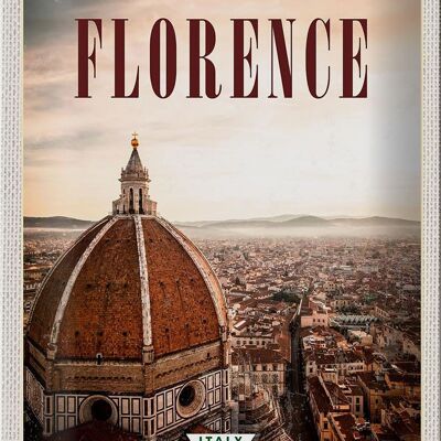 Cartel de chapa viaje 20x30cm Florencia Italia destino de viaje de vacaciones