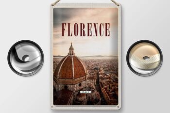 Panneau en étain voyage 20x30cm, destination de voyage de vacances à Florence en italie 2