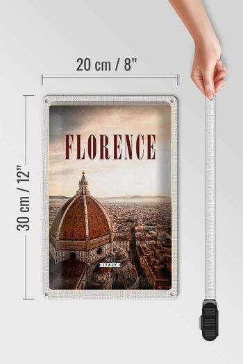 Panneau en étain voyage 20x30cm, destination de voyage de vacances à Florence en italie 4