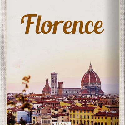 Cartel de chapa de viaje 20x30cm Florencia Italia vacaciones italianas Toscana