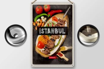 Panneau de voyage en étain, 20x30cm, Istanbul, dinde, Kebab, viande, Steak 2