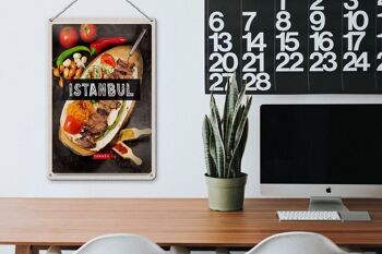Panneau de voyage en étain, 20x30cm, Istanbul, dinde, Kebab, viande, Steak 3
