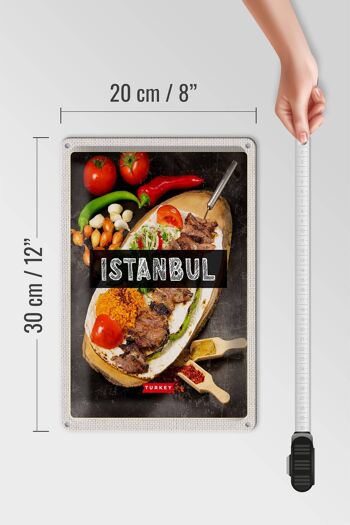 Panneau de voyage en étain, 20x30cm, Istanbul, dinde, Kebab, viande, Steak 4