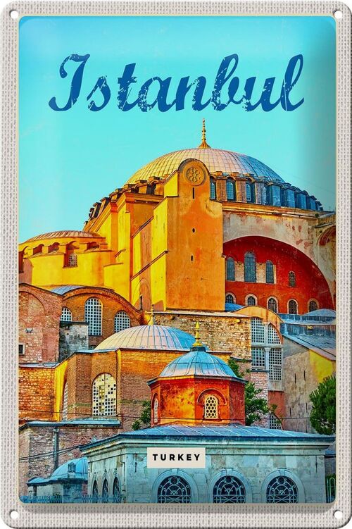 Blechschild Reise 20x30cm Istanbul Turkey Bild Urlaub