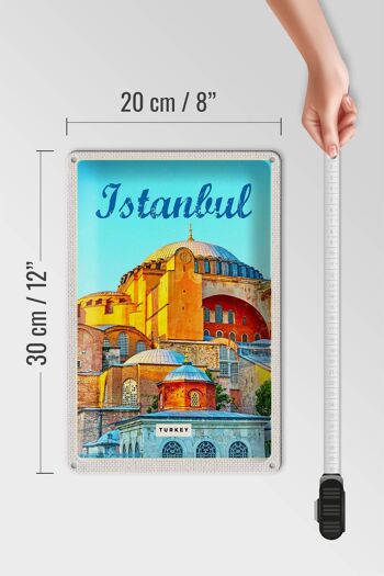 Panneau en étain voyage 20x30cm, Istanbul, turquie, photo de vacances 4