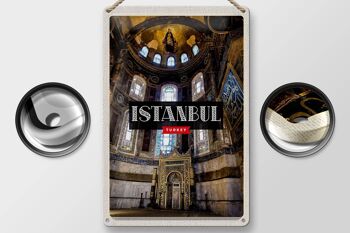 Panneau de voyage en étain, 20x30cm, Istanbul, turquie, mosquée, Destination de voyage 2