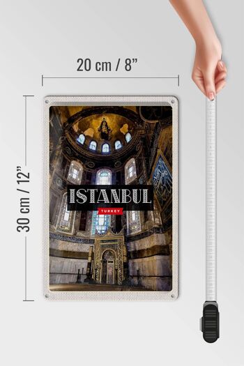 Panneau de voyage en étain, 20x30cm, Istanbul, turquie, mosquée, Destination de voyage 4