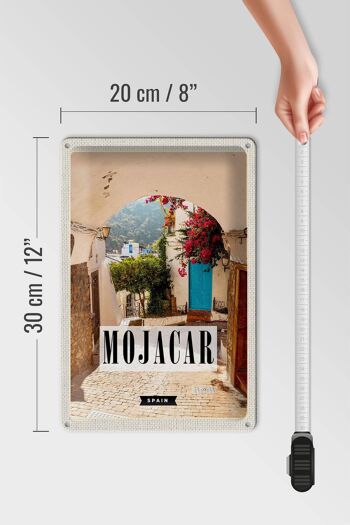 Panneau en étain voyage 20x30cm Mojacar Espagne vacances en Espagne 4