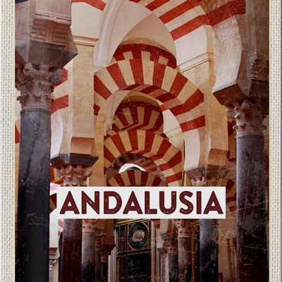 Cartel de chapa Viaje 20x30cm Retro Andalucía España España