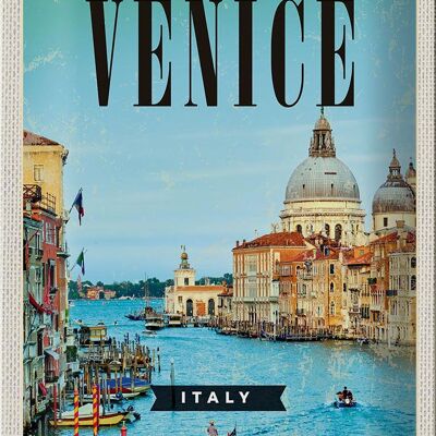 Blechschild Reise 20x30cm Venedig Venice Italy Meer Urlaub