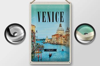 Signe en étain voyage 20x30cm, Venise, Italie, vacances à la mer 2