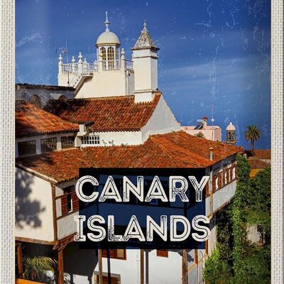 Cartel de chapa de viaje, 20x30cm, Islas Canarias, España, destino de vacaciones