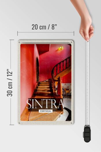 Signe en étain voyage 20x30cm Sintra Portugal Pena Palace tourisme 4