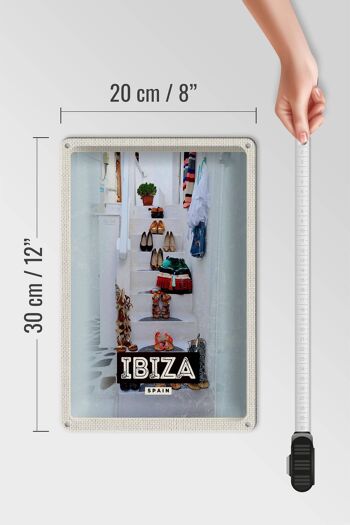 Plaque en tôle voyage 20x30cm Ibiza Espagne vacances mer 4