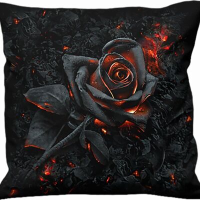 BURNT ROSE - Quadratisches Kissen