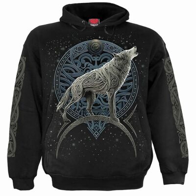 CELTIC WOLF - Sudadera con capucha negra