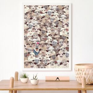 Soyez brebis aussi mouton Wall Art Print