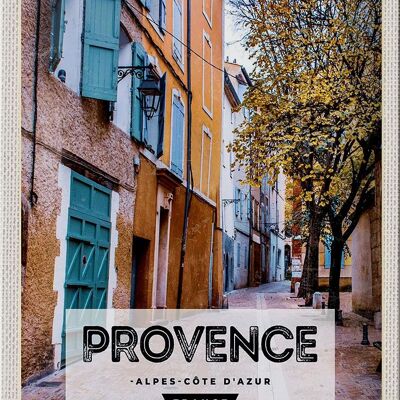 Tin sign travel 20x30cm Provence Alpes-Côte d'Azur France