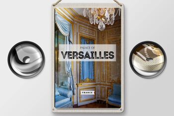 Panneau en étain voyage 20x30cm, château de Versailles, France, Destination de voyage 2