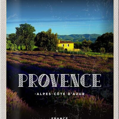 Blechschild Reise 20x30cm Provence-Alpes-Côte d'Azur France