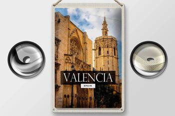 Panneau en étain voyage 20x30cm, Valence, espagne, Architecture, tourisme 2
