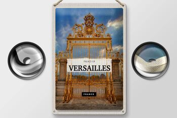 Plaque en tôle Voyage 20x30cm Château de Versailles France Tourisme 2