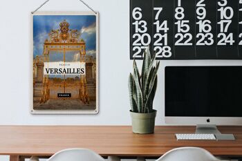 Plaque en tôle Voyage 20x30cm Château de Versailles France Tourisme 3