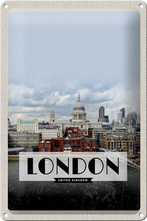 Blechschild Reise 20x30cm London United Kingdom Foto Poster