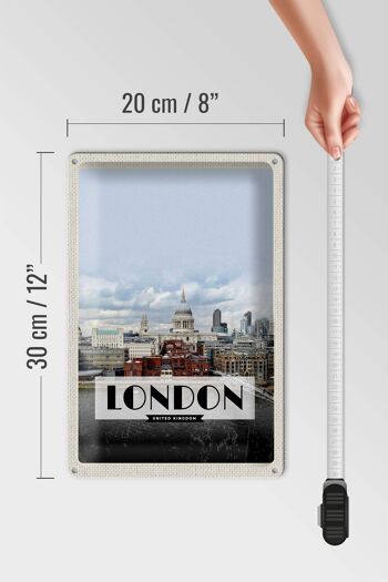 Affiche Photo de voyage en signe d'étain, 20x30cm, londres, royaume-uni 4