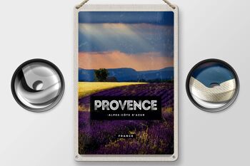 Plaque tôle voyage 20x30cm Provence alpes cote d'azur 2