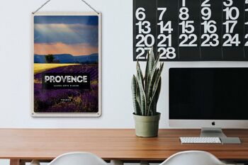 Plaque tôle voyage 20x30cm Provence alpes cote d'azur 3
