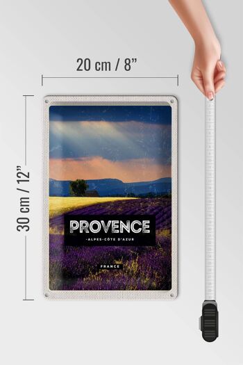 Plaque tôle voyage 20x30cm Provence alpes cote d'azur 4