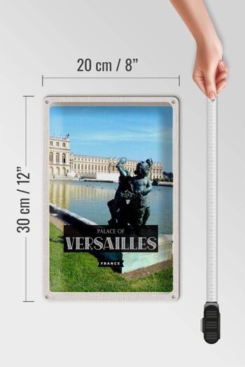 Plaque en tôle Voyage 20x30cm Château de Versailles France Tourisme 4