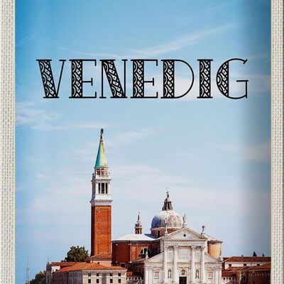 Cartel de chapa de viaje, cartel de vacaciones de turismo de Venecia, Italia, 20x30cm