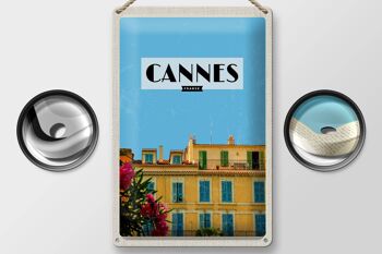 Plaque en tôle Voyage 20x30cm Cannes France Tourisme France 2