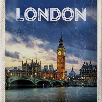 Blechschild Reise 20x30cm London United Kingdom