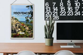 Plaque en tôle voyage 20x30cm provence France photo panoramique 3