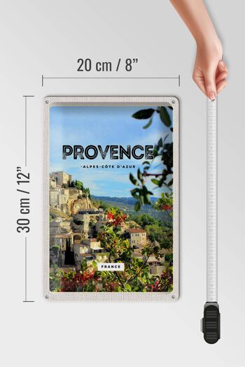 Plaque en tôle voyage 20x30cm provence France photo panoramique 4