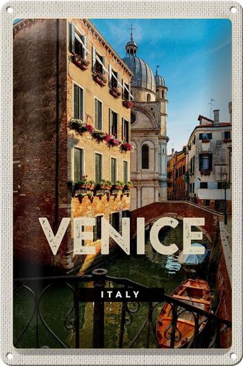 Plaque en tôle voyage 20x30cm Architecture Venise Iraly 1