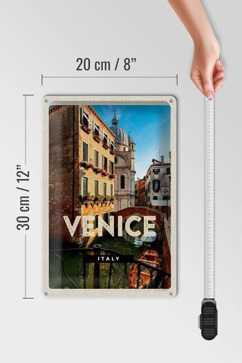 Plaque en tôle voyage 20x30cm Architecture Venise Iraly 4