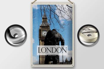 Panneau de voyage en étain, 20x30cm, Londres, Royaume-Uni, Big Ben, Destination de voyage 2