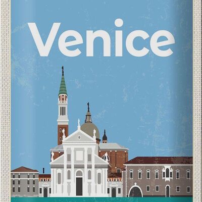 Blechschild Reise 20x30cm Venice Italy Ansicht Bild